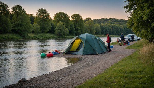 Évadez-vous au camping en bord de rivière aux nobis d'anjou