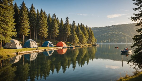 Camping les pieds dans l'eau en france : mer, lac ou rivière